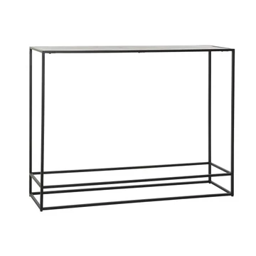 Konzol asztal alumínium 110x25x84 cm arany, fekete