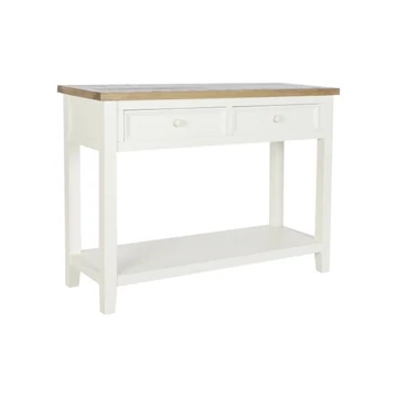 Konzol asztal császárfa 105x38x68 cm bézs, natúr