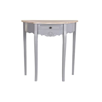 Konzol asztal császárfa, mdf 80,5x34x78,5 cm szürke, natúr