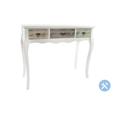 Konzol asztal fa 102x42x83 cm színes