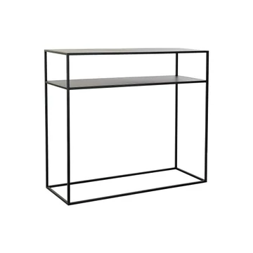 Konzol asztal fém 100x36x90 cm fekete