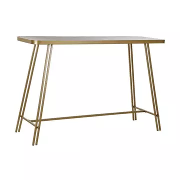 Konzol asztal fém, fa 120,5x40x80 cm arany