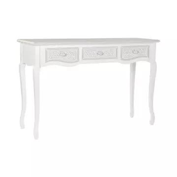 Konzol asztal mdf, fa 120x40x78,5 cm fehér