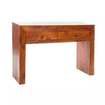 Konzol asztal tömörfa, akácfa 110x35x75 cm barna