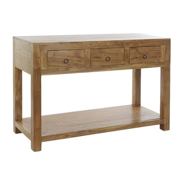 Konzol asztal tömörfa, akácfa 110x44x77 cm natúr