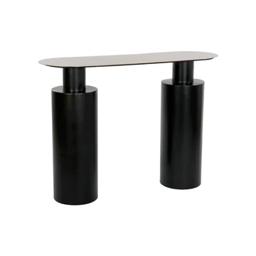 Konzol fém 107x36x78 cm arany, fekete