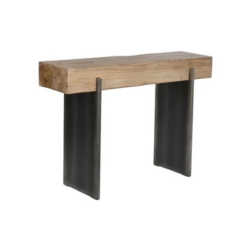 Konzol lucfenyő, mdf 120x35x81,5 cm natúr