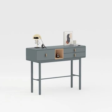 Konzol mdf, poliuretán 120x35x90 cm kék