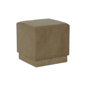 Lábtartó poliészter, mdf 40x40x40 cm barna
