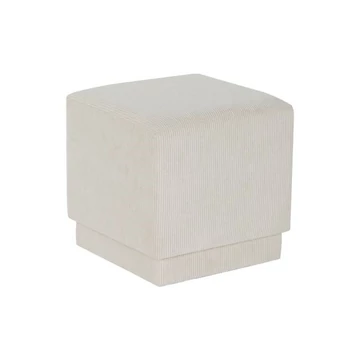 Lábtartó poliészter, mdf 40x40x40 cm bézs