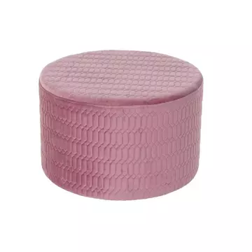 Lábtartó poliészter, mdf, szivacs 55x55x35 cm pink
