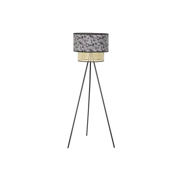 Lámpa álló pálma fém, poliészter 60x60x129 cm fekete, natúr