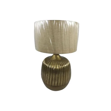 Lámpa asztali alumínium 42x42x64 cm bronz