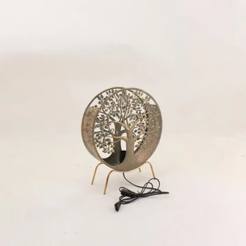 Lámpa asztali fém 40x13x49 cm arany