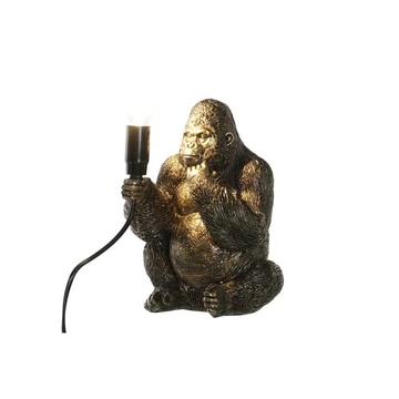 Lámpa asztali gorilla poly 18x17x23,5 cm arany, fekete