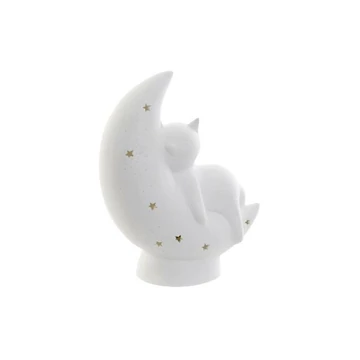 Lámpa asztali hold porcelán 19,8x9,6x24,5 cm fehér