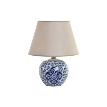 Lámpa asztali keleti porcelán 34x34x43 cm kék