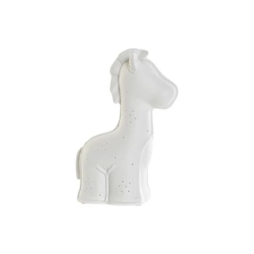 Lámpa asztali LED-es zsiráf porcelán 18x10x25 cm fehér