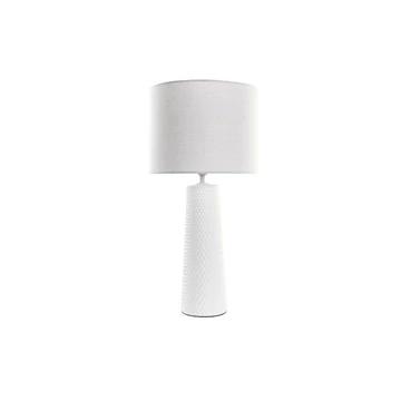 Lámpa asztali porcelán, poliészter 30x30x63 cm fehér