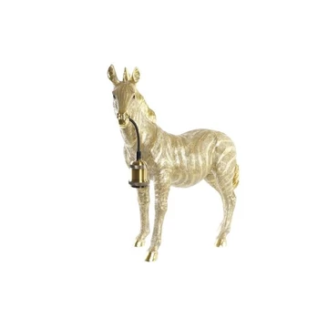 Lámpa asztali zebra poly 55x22x51 cm arany