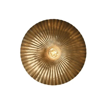 Lámpa fali fém 45x8x45 cm arany