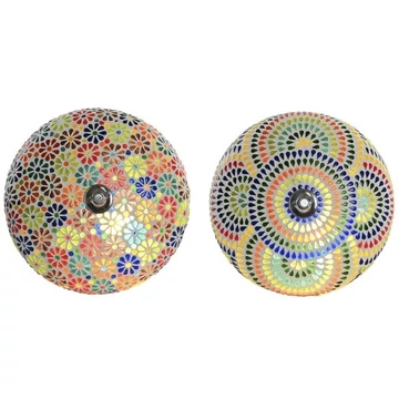 Lámpa fali mozaikos üveg 26x13x26 cm színes 2 féle