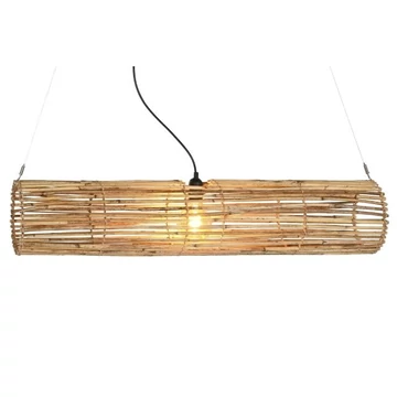 Lámpa mennyezeti rattan 100x20x20 cm barna