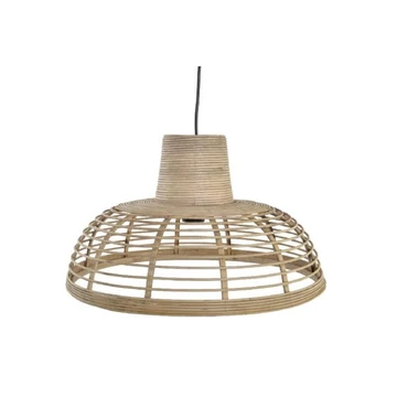 Lámpa mennyezeti rattan 43x43x26 cm barna