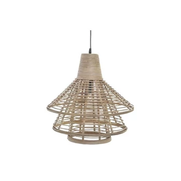 Lámpa mennyezeti rattan 43x43x43 cm barna
