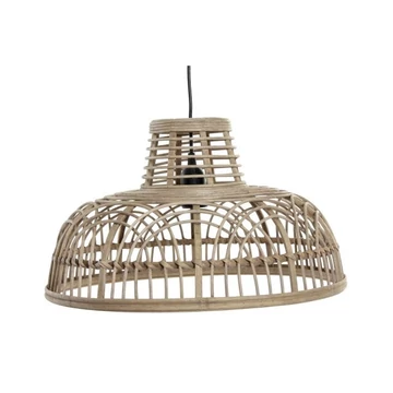 Lámpa mennyezeti rattan 44x44x25 cm barna