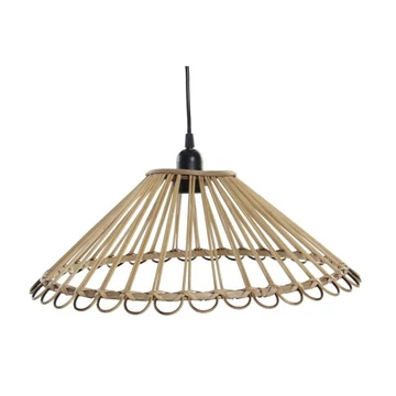 Lámpa mennyezeti rattan 45x45x17 cm natúr