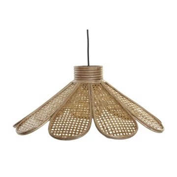 Lámpa mennyezeti rattan 51x51x21 cm barna