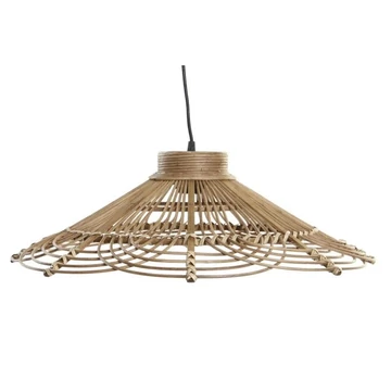 Lámpa mennyezeti rattan 56x56x18 cm barna