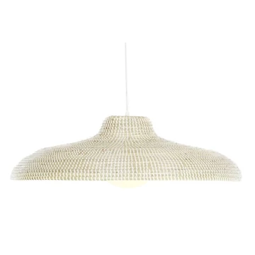 Lámpa mennyezeti tengerifű, üveg 70x70x20 cm világosbarna, fehér
