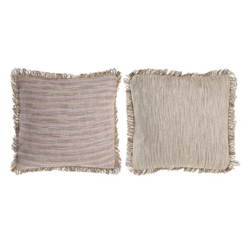 Párna botjos pamut 45x15x45 cm pink, világosbarna 2 féle