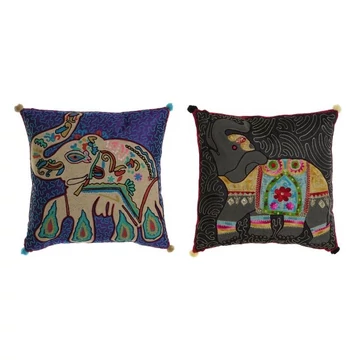 Párna elefánt pamut 40x10x40 cm színes 2 féle