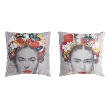 Párna Frida poliészter 45x10x45 cm szürke, színes 2 féle