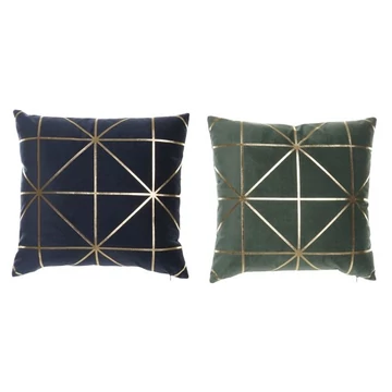 Párna geometrikus poliészter 45x10x45 cm színes 2 féle