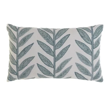 Párna hímzett levelek pamut 50x15x30 cm színes