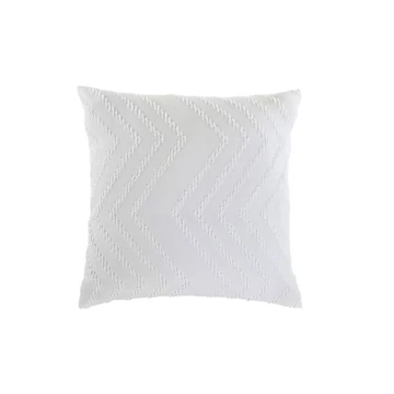 Párna hímzett poliészter 45x45 cm fehér