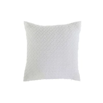 Párna hímzett poliészter 45x45 cm fehér