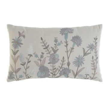 Párna hímzett virágok pamut 50x15x30 cm színes
