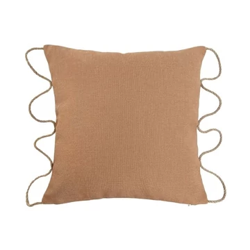 Párna kötéllel poliészter, juta 45x15x45 cm narancssárga