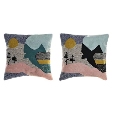 Párna madár pamut 45x10x45 cm színes 2 féle