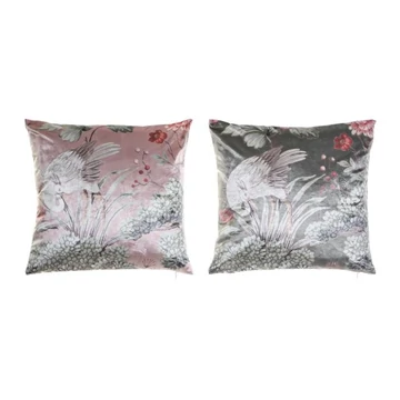 Párna madaras poliészter 45x10x42 cm pink, szürke 2 féle