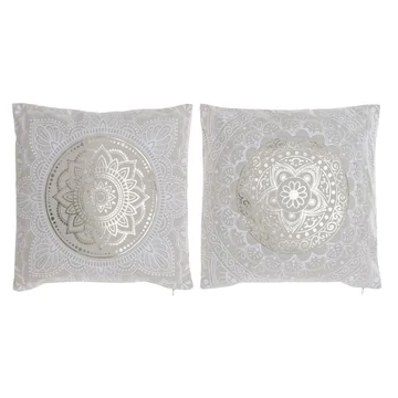 Párna Mandala poliészter, vászon 45x10x45 cm bézs, arany 2 féle