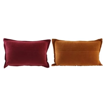 Párna pamut 50x10x30 cm mustársárga, gesztenye 2 féle