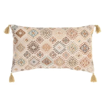 Párna pamut 60x15x35 cm bézs