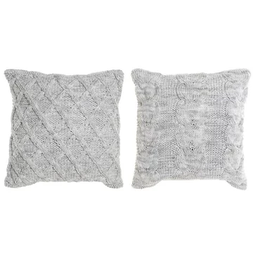 Párna pamut, poliészter 45x10x45 cm világosszürke 2 féle