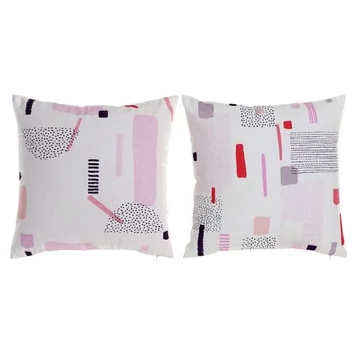 Párna poliészter 45x10x45 cm fehér, pink 2 féle